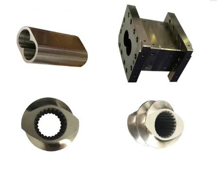 Plastic Extrusion Machine Barrel And Screw Compounding Co-Rotating Bimetallic Parallel Twin Screw Barrel
