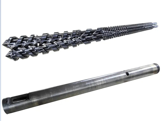 MIKROSAN MCV55 MCV67 MCV110 Parallel Twin Screw Barrel For PVC Pipe Profile WPC