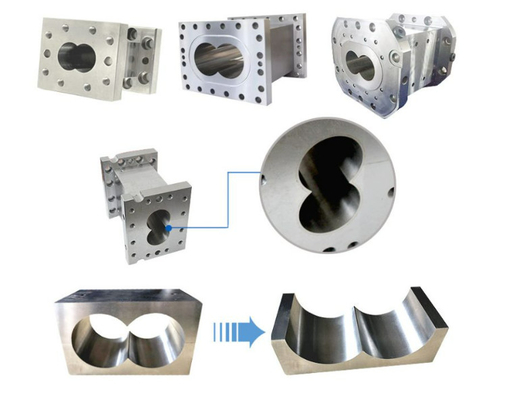 Parallel Twin Screw Extruder Spare Parts For PVC PP HDPE Film And Sheet Production