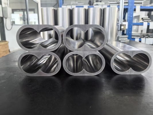 Wear Resistant Bimetallic Screw Barrel Liner For Injection Molding Machine Plastic Extruder