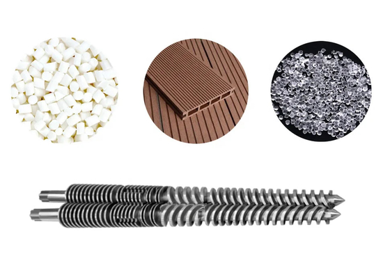 Conical Twin Screw Extruder Parts For Uniform Plasticizing And Mixing