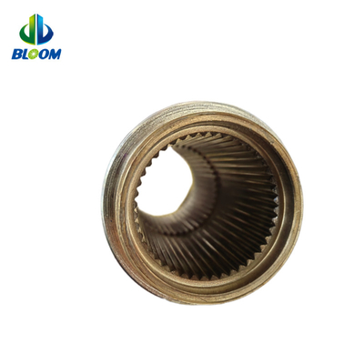 Customized Plastic Extruder Accessories Spline Connected With Gearbox And Screw Shafts
