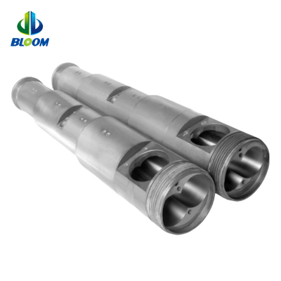 OEM High Effiency Conical Twin Screw And Barrel For WPC TPE / TPU Production