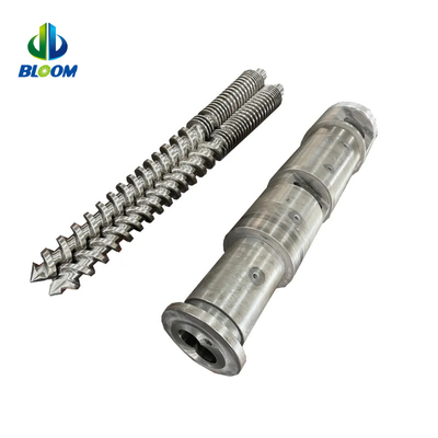 OEM High Effiency Conical Twin Screw And Barrel For WPC TPE / TPU Production