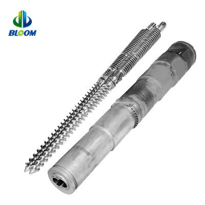 Wear Resistant Conical Twin Screw And Barrel For PVC WPC TPE / TPU