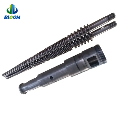 Wear Resistant Conical Twin Screw And Barrel For PVC WPC TPE / TPU