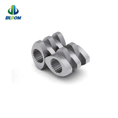 Parallel Co Rotating Twin Screw Plastic Extruder Nickel Alloy Screw For PEEK Production