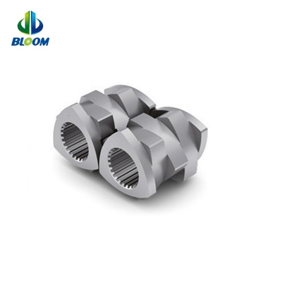 Parallel Co Rotating Twin Screw Plastic Extruder Nickel Alloy Screw For PEEK Production