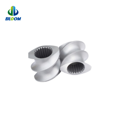 Parallel Co Rotating Twin Screw Plastic Extruder Nickel Alloy Screw For PEEK Production