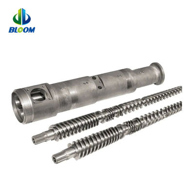 Bimetalic Conical Twin Screw And Barrel For PVC WPC TPE TPU Production
