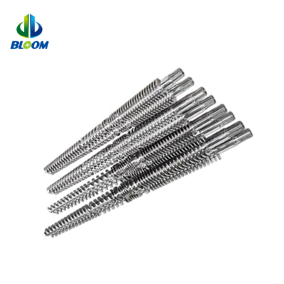 Bimetallic Conical Twin Screw and Barrel For PVC WPC pipe and sheet