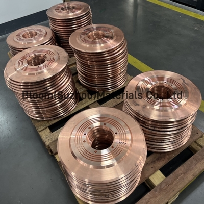 Customized CuCrZr Alloy Seam Welding Wheel for Seam/Roll Welding with Diameter qp300-q50mm and Thickness5-30mm