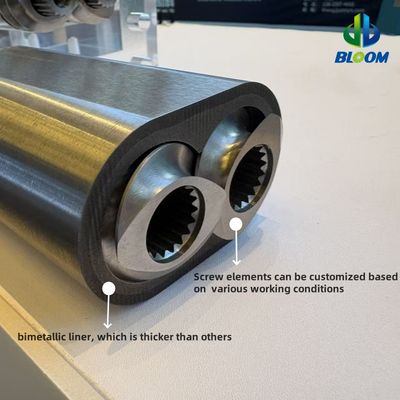 (PTR) W6 ultra-fine grain wear-resistant steel extruder parts Twin-Screw Extruder Thread Element Barrel and Shaft