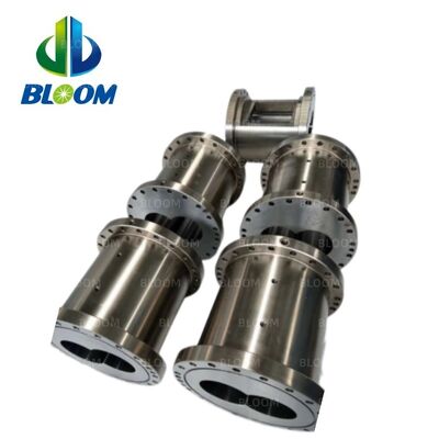 HIP Bimetallic Twin Screw Extruder Barrel with 58-62HRC Hardness and PM-HIP WR14 Material ISO9001 Certified