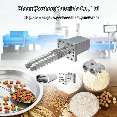 Wear and Corrosion Resistant Twin Screw Extruder Parts with Customized Specifications and High Torque Capacity