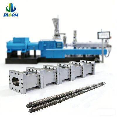 High Strength Nickel Alloy Twin Screw Barrel with Wear Resistance for Plastic Compounding Extruder