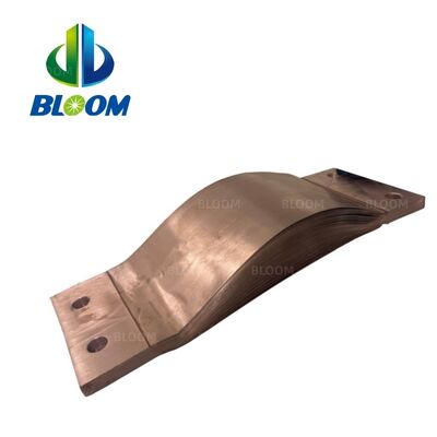 Customizable Flexible Copper Shunt With Laminated Copper Strips with Galvanized Surface for Resistance Welding