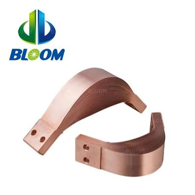 Customizable Flexible Copper Shunt With Laminated Copper Strips with Galvanized Surface for Resistance Welding