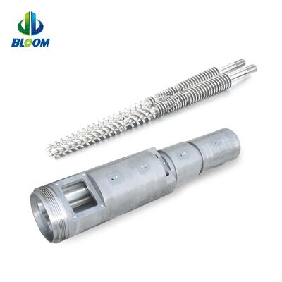 BLM 80/156 92/188 Twin Conical Screw And Barrel For PVC Extrusion