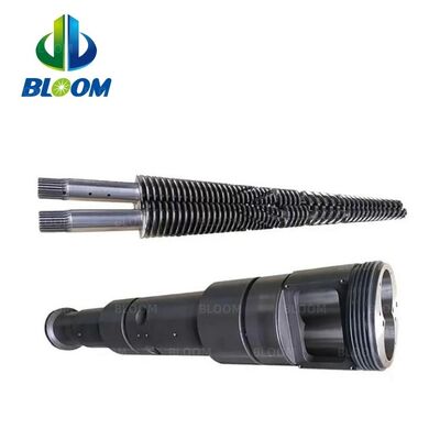 BLM 80/156 92/188 Twin Conical Screw And Barrel For PVC Extrusion