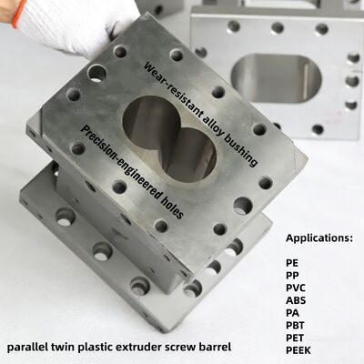 Customized Nickel Alloy Twin Screw Barrel with Wear Resistance and Modular Design for High Torque Extrusion