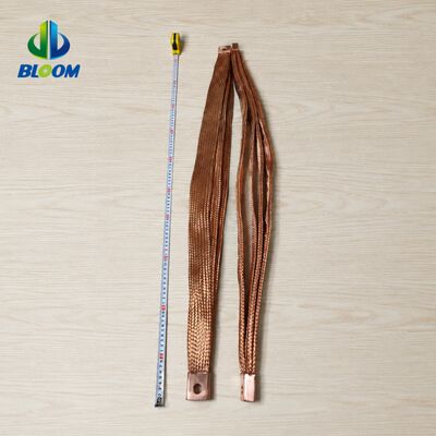 Pure Copper Braided Flexible Connector with Nickel Plated Surface and Customized Insulation for Power Distribution