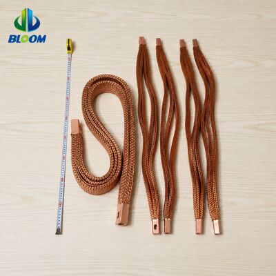 Pure Copper Braided Flexible Connector with Nickel Plated Surface and Customized Insulation for Power Distribution
