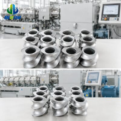 Wear and Corrosion Resistant Twin Screw Extruder Screw Elements with CNC Precision Machining and HRC 58-62 Hardness