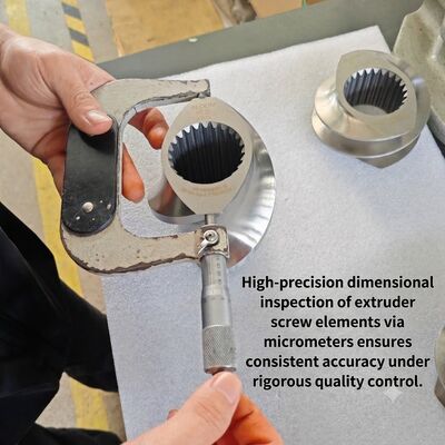 HRC 58-62 CNC Precision Machining Twin Screw Extruder Elements with Wear and Corrosion Resistance for Plastic Processing