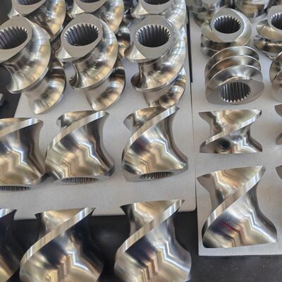Modular Twin Extruder Screw Elements with Wear and Corrosion Resistance for PA6 PA66 Processing via CNC Precision Machining