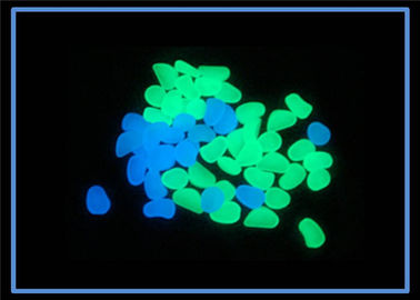 Garden Glow In The Dark Stones , Yellow - Green Color Luminescent Stones
