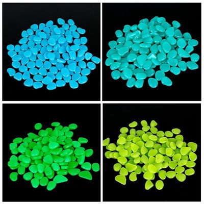 3mm Garden Decoration Resin Pebbles Luminous Stone