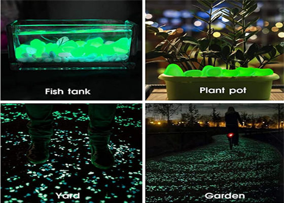 Non Toxic Weather Resistant Resin Glow Stone For Outdoor Using