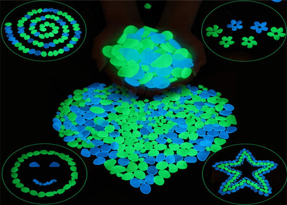 2H Glowing Artificial Fluorescent Pebbles For Aquarium Fish Tank