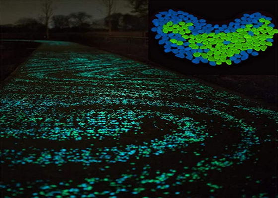 Solar Powered Glow In The Dark Garden Pebbles For Walkway Decoration
