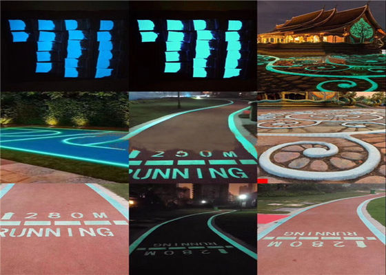 3cm Glow In The Dark Aggregate Gravel For Bicycle Way