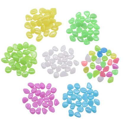Colorful Glow In The Dark Garden Pebbles For Home Garden Decoration Luminous Stone