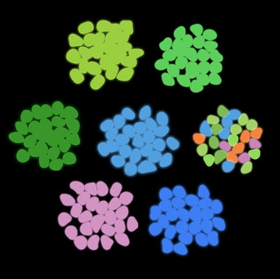Colorful Glow In The Dark Garden Pebbles For Home Garden Decoration Luminous Stone