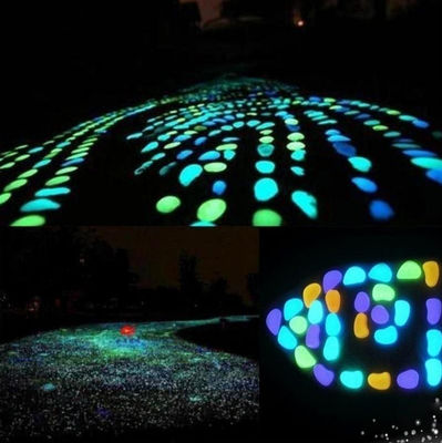 Colorful Glow In The Dark Garden Pebbles For Home Garden Decoration Luminous Stone