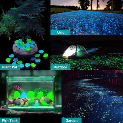 100PCS DIY  Luminous Garden Stones For Yards Lawns Walkways