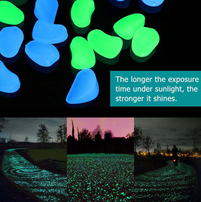 100PCS DIY  Luminous Garden Stones For Yards Lawns Walkways