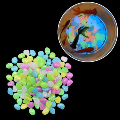 100PCS DIY  Luminous Garden Stones For Yards Lawns Walkways