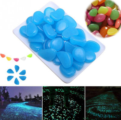 100PCS DIY  Luminous Garden Stones For Yards Lawns Walkways