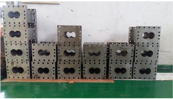 Twin Screw Barrel For Extruder Machine Spare Part High Temperature Resistance