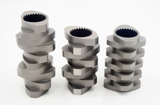 316L Screw Barrels Plastic Pellets Making Machine Parts