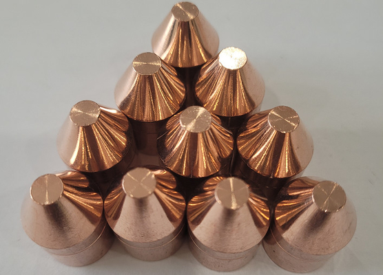 Welding Electrode Cap Tip Copper Alloy Flange Type