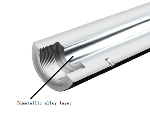 Double Alloy Screw Barrel For Vertical , Horizontal Injection Machine , Extruder