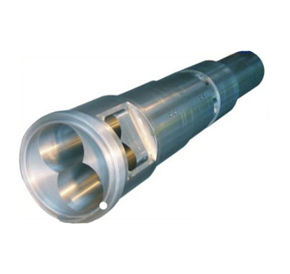 Bimetallic / Nitrided Conical Twin Screw Barrel For Extruder