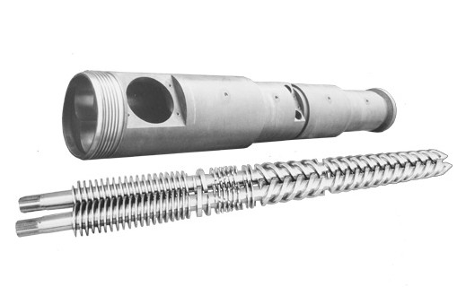 Bimetallic / Nitrided Conical Twin Screw Barrel For Extruder