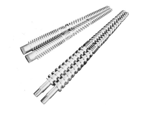 Bimetallic / Nitrided Conical Twin Screw Barrel For Extruder